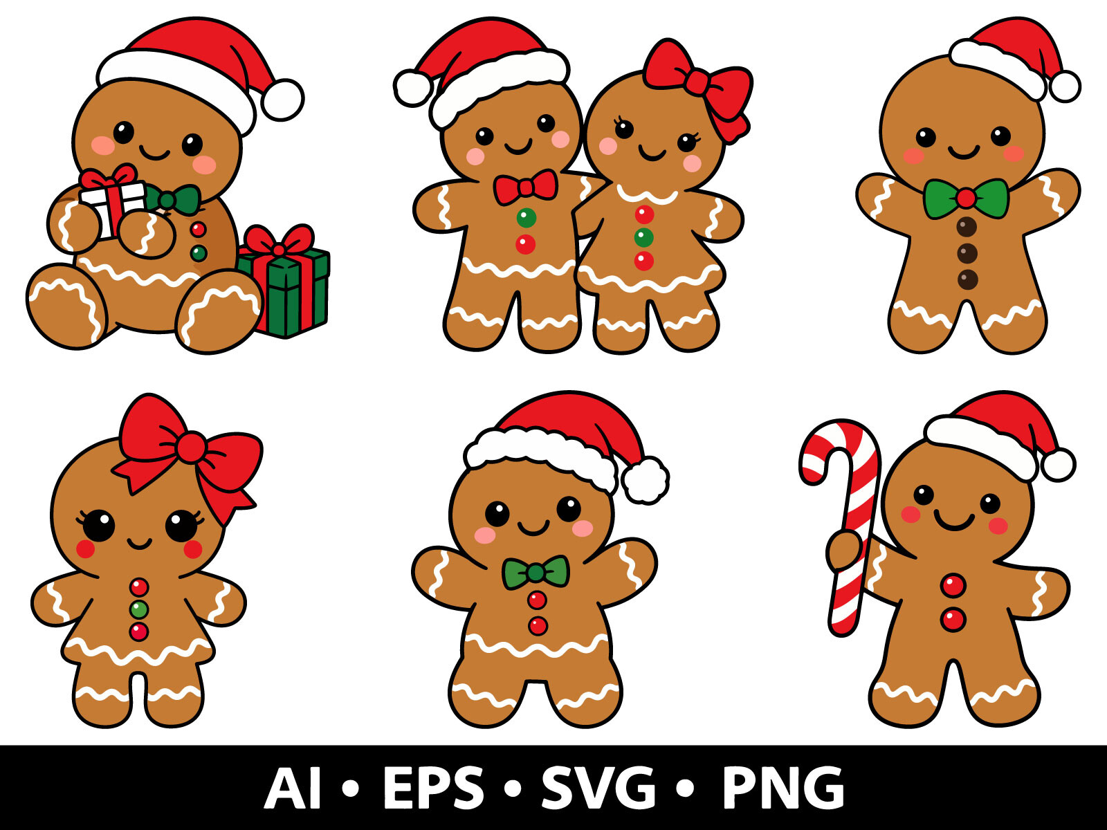 Gingerbread Man Svg Bundle