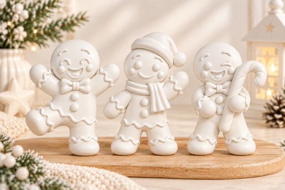 Gingerbread Men STL Set – 3 Christmas 3D Print Files - Image 3