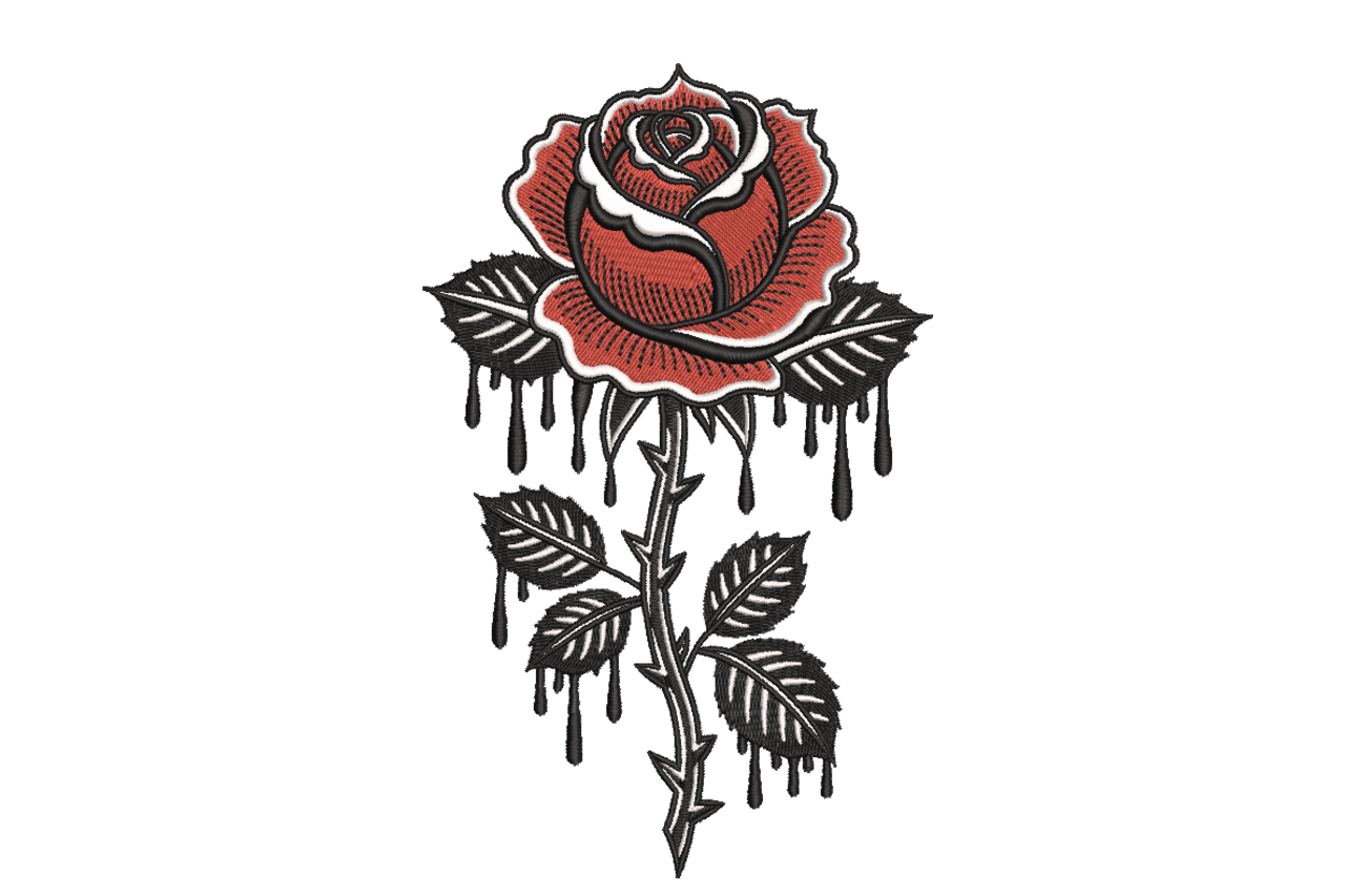 Gothic Dripping Rose