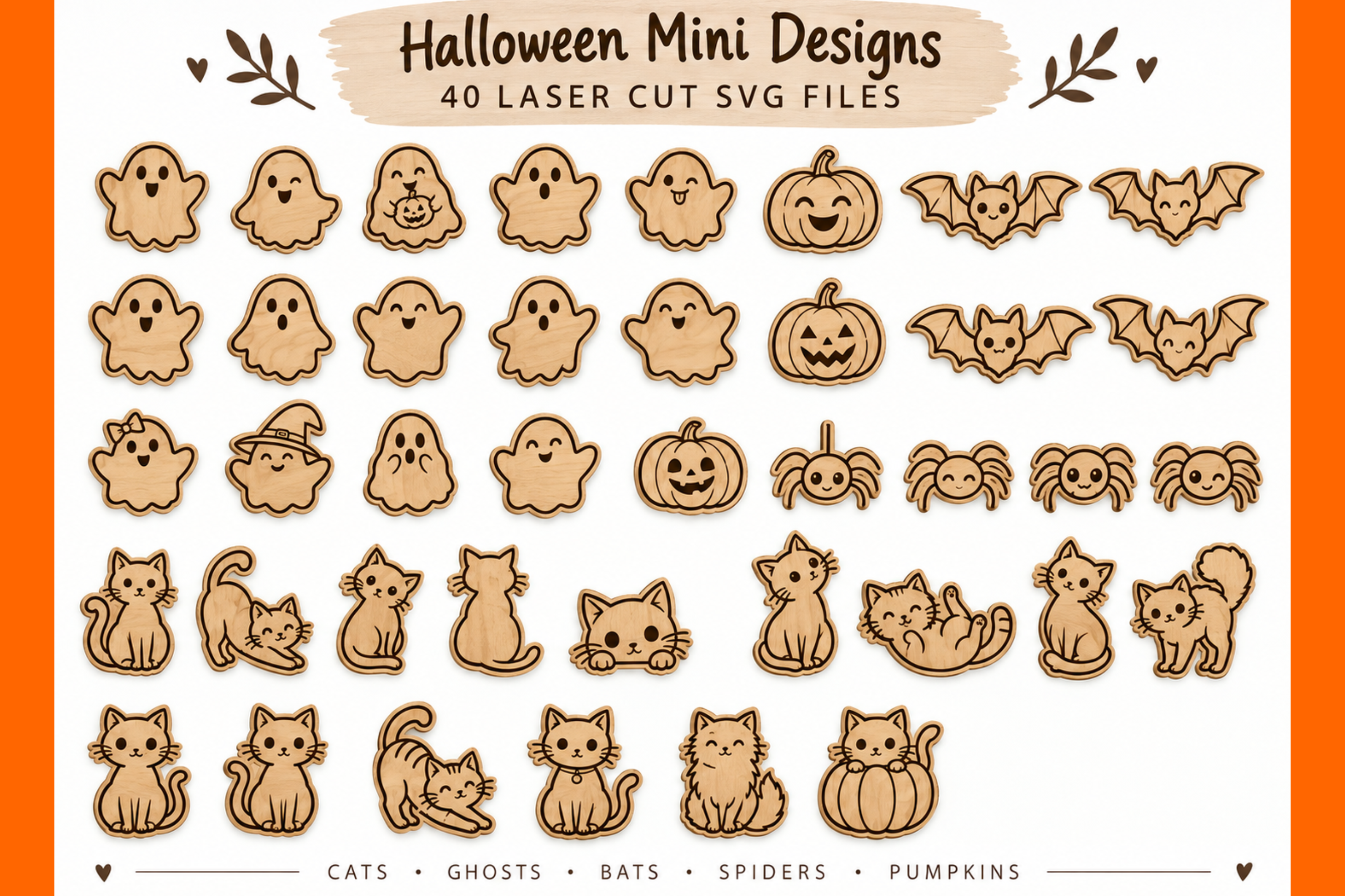 Halloween Decor SVG Bundle – 40 Pieces