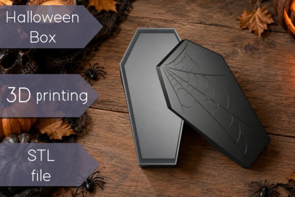 Halloween Candy Box STL – 3D Printable Coffin Candy Holder for FDM & Resin - Image 2