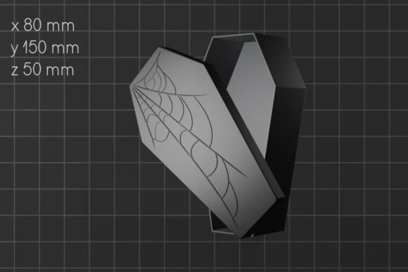 Halloween Candy Box STL – 3D Printable Coffin Candy Holder for FDM & Resin - Image 3