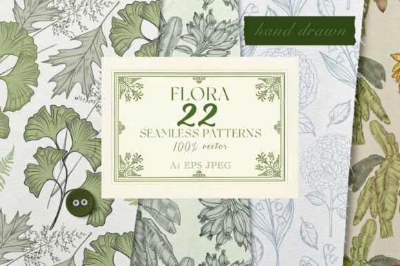 Hand Drawn Seamless Floral Pattern