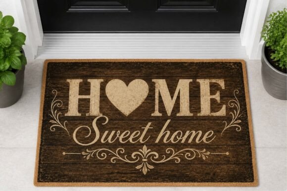 Home Sweet Home Welcome Mat Doormat