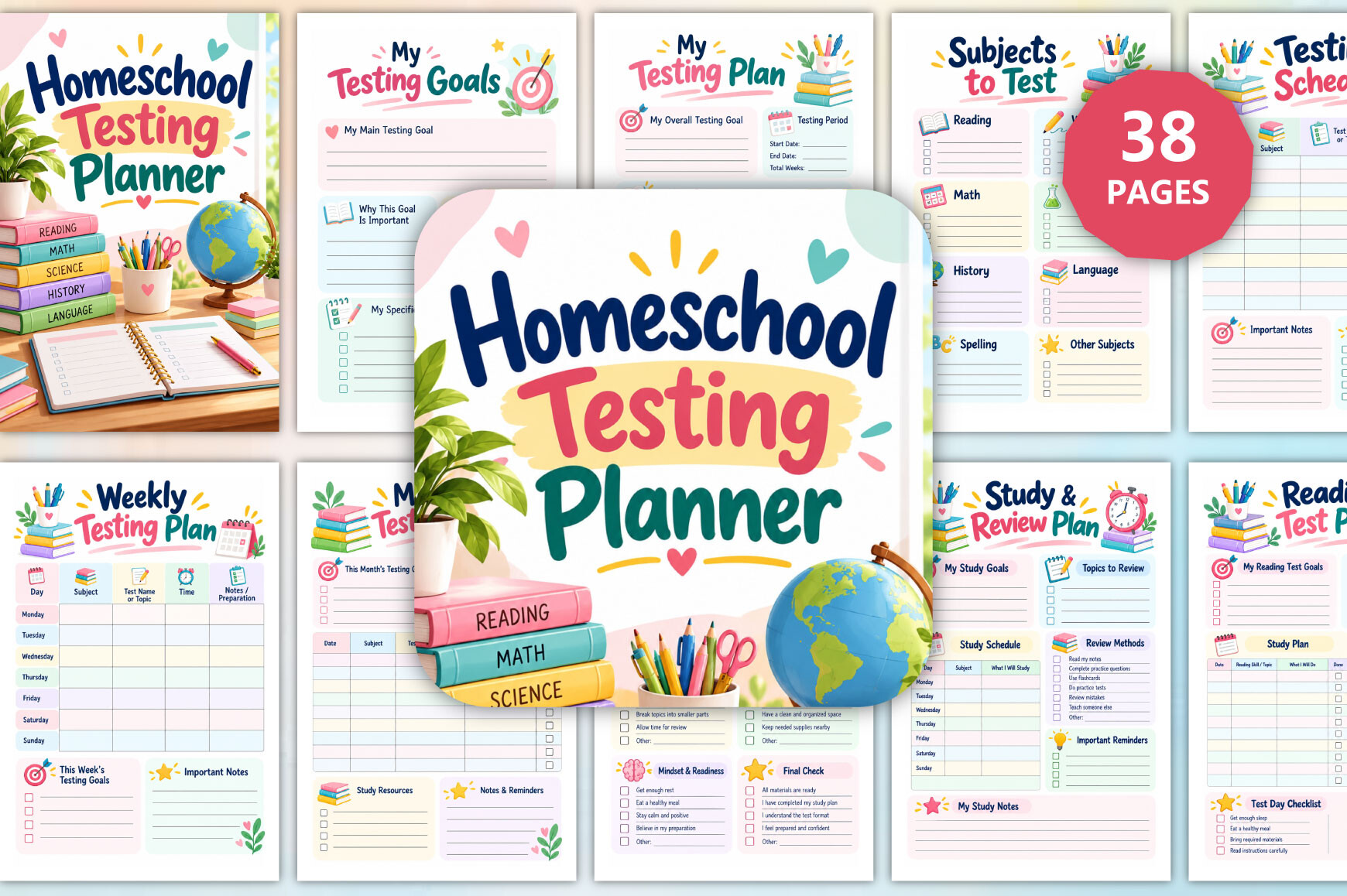 Homeschool Testing Planner