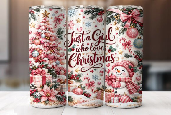 Just a Girl Who Loves Christmas Tumbler