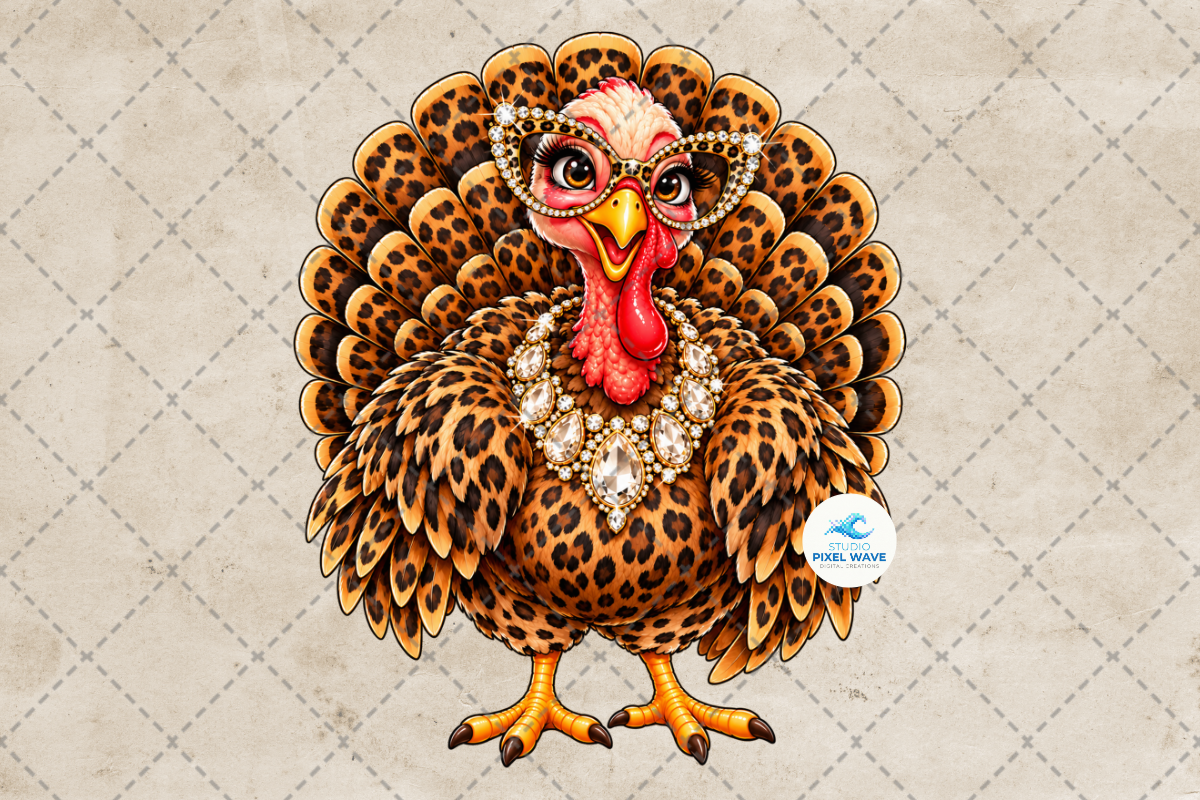 Leopard Thanksgiving Turkey Png