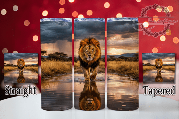Lion Water Reflection 20oz Tumbler