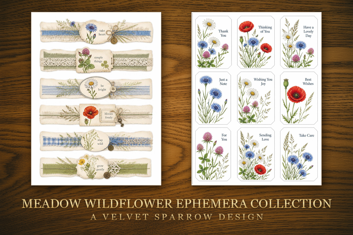 Meadow Wildflower Ephemera Collection