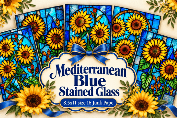 Mediterranean Blue Stained Glass