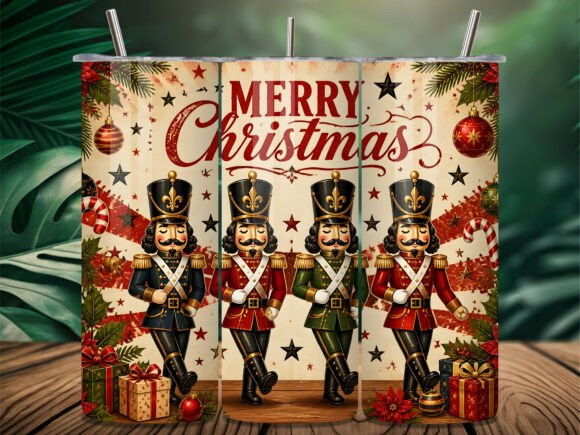 Merry Christmas Nutcracker 20oz Tumbler