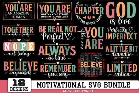 Motivational SVG Bundle