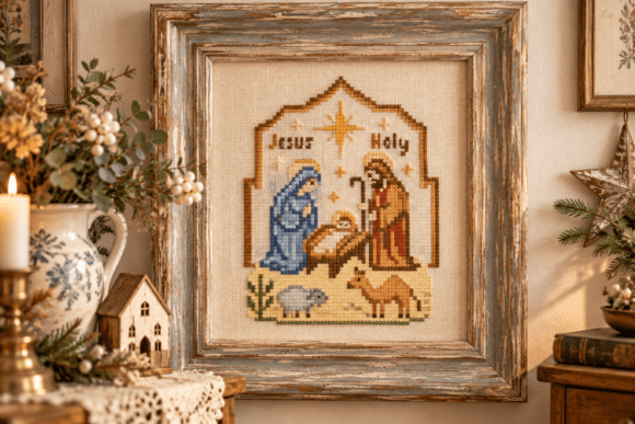 Nativity Cross Stitch Pattern PDF