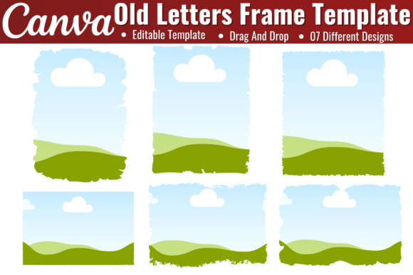 Old Letters Canva Editable Template