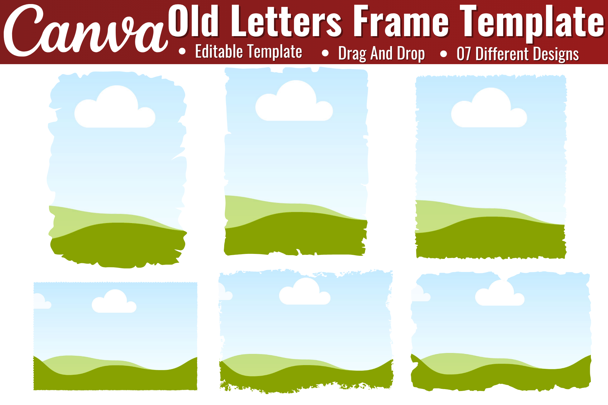 Old Letters Canva Editable Template