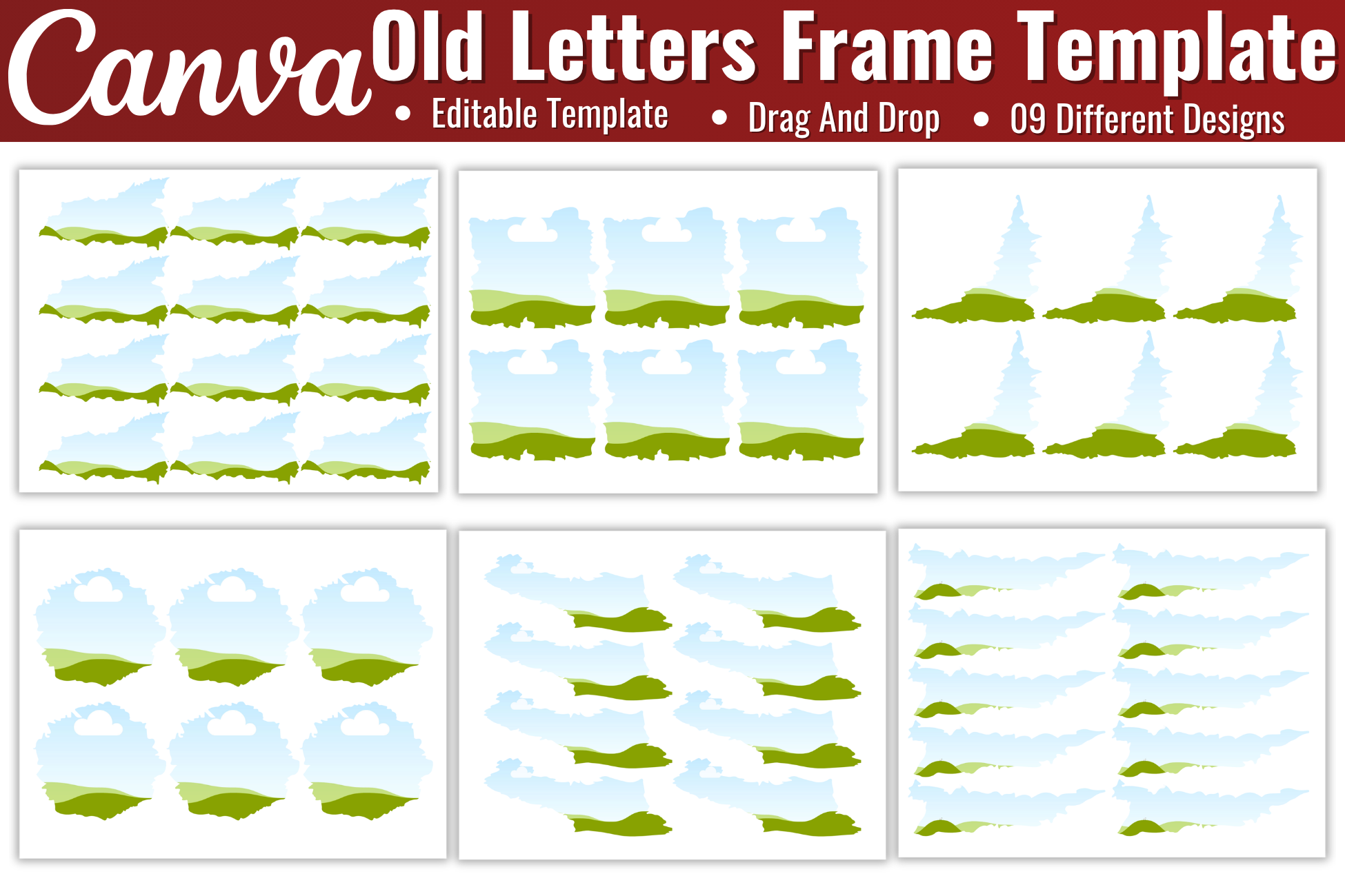 Old Letters Canva Editable Template
