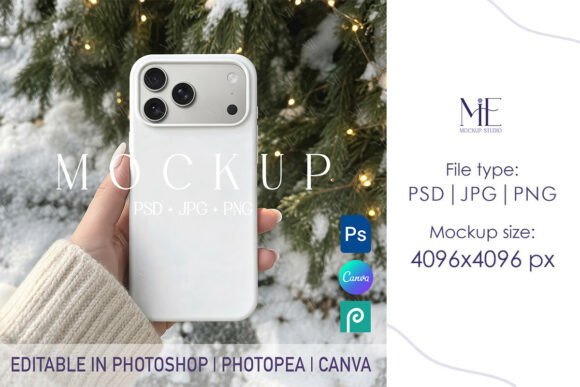 Phone Case Mockup, IPhone 17 Case Mockup