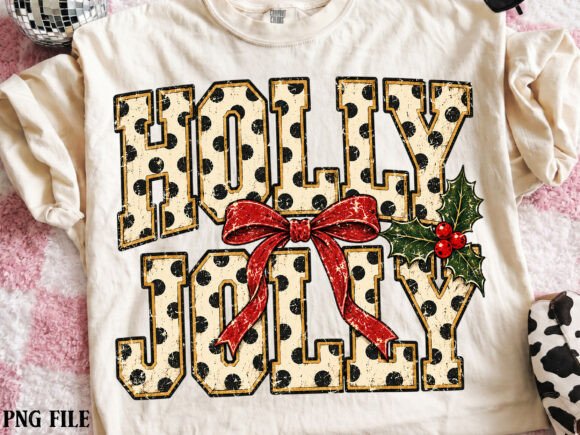Polka Dots Stripes Holly Jolly Sublimati