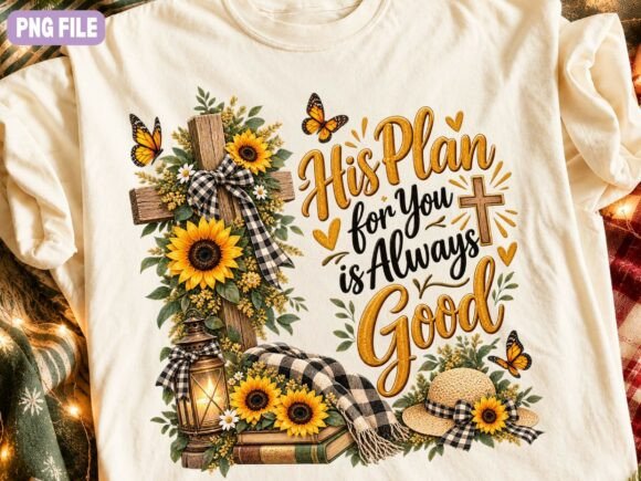 Sunflower Christian Cross PNG, Rustic