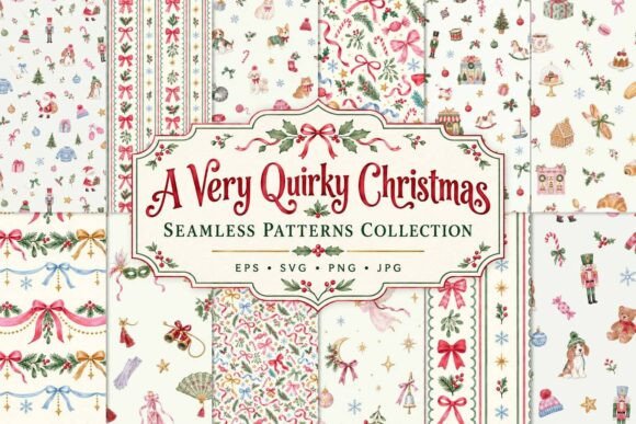 Very Quirky Christmas Pattern Bundle