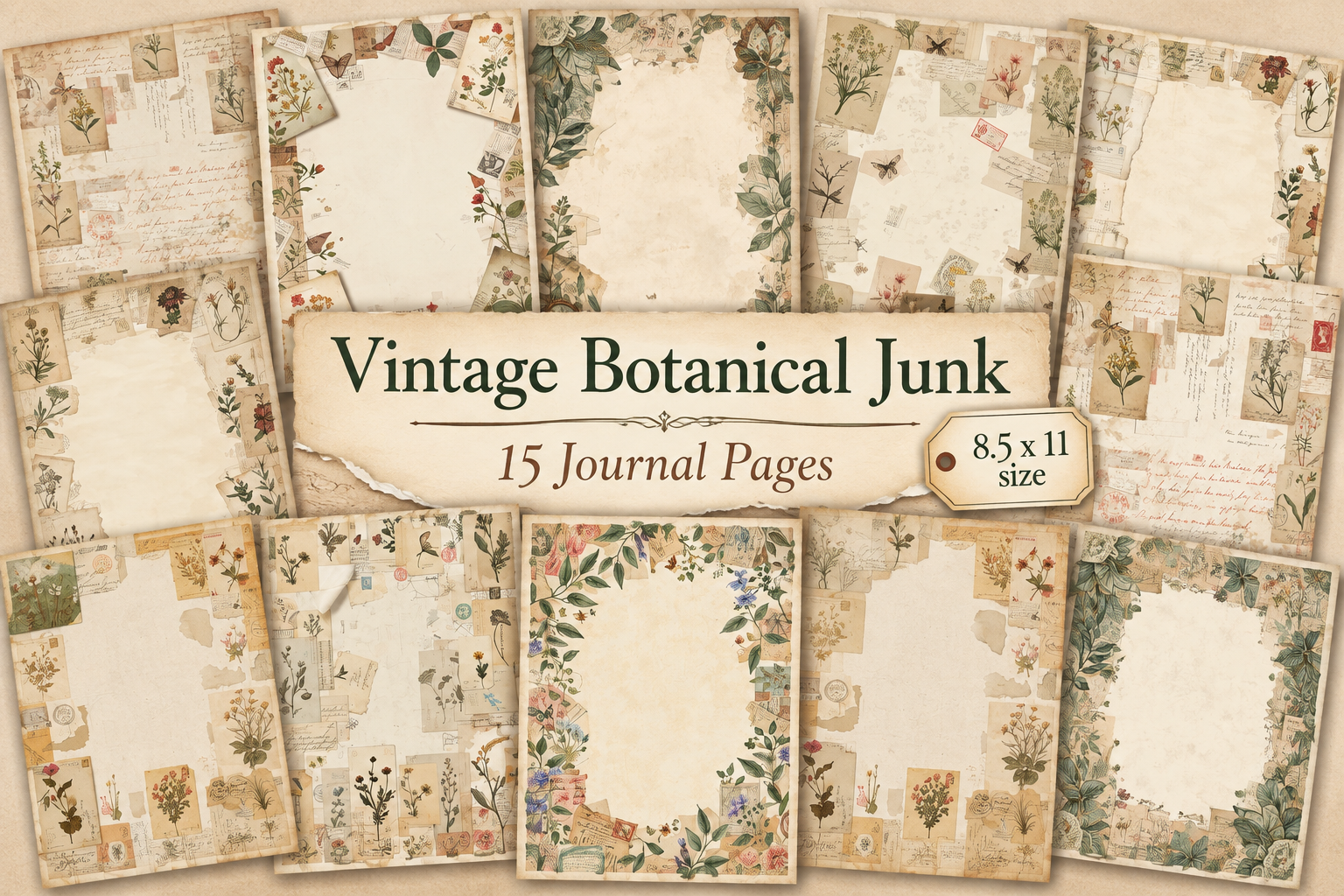 Vintage Botanical Junk Journal