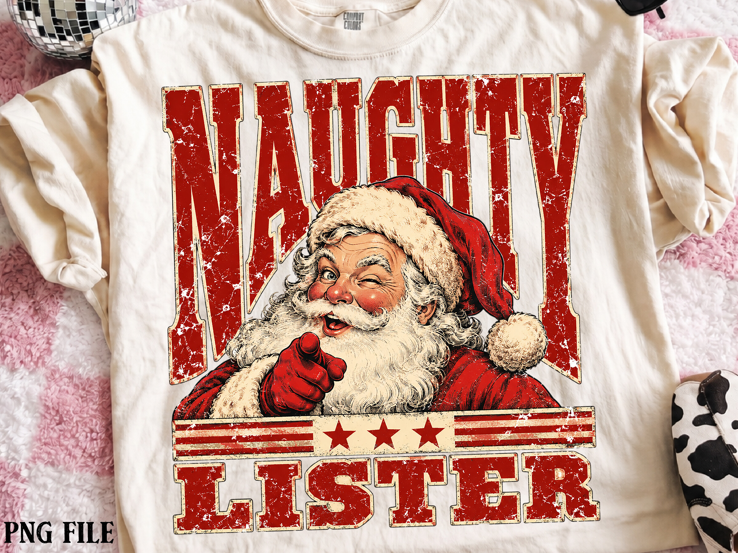 Vintage Christmas Santa Sublimation