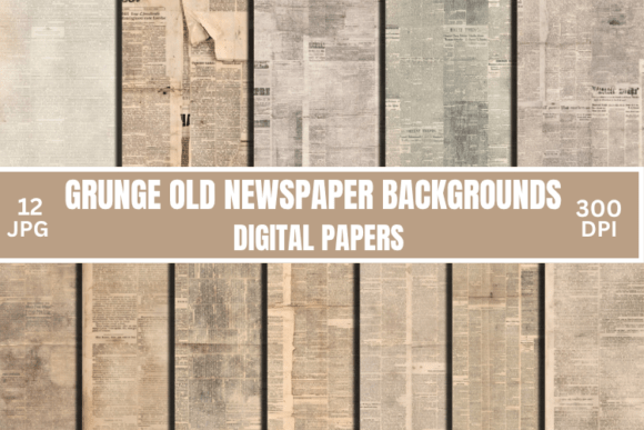 Vintage Grunge Old Newspaper Texture