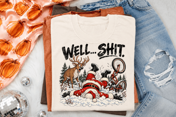 Well Shit Santa PNG Sublimation Design