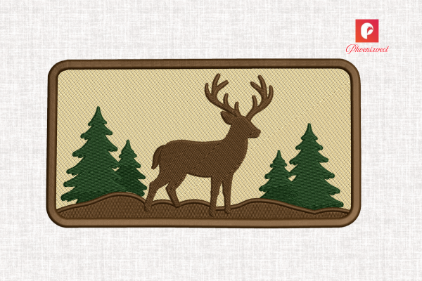 Woodland Deer Forest · Creative Fabrica