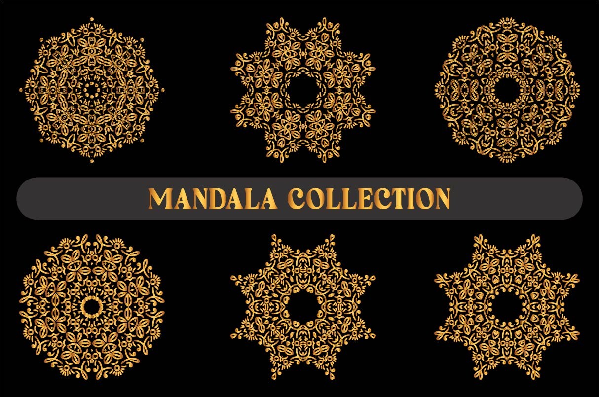 Gold Color Mandala Bundle