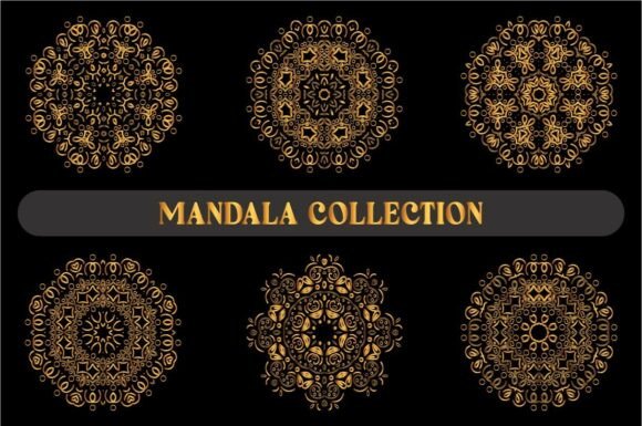 Gold Color Mandala Bundle