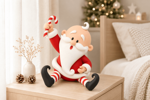 3D Print STL Santa Claus Figurine | Christmas Tabletop Decor - Image 1