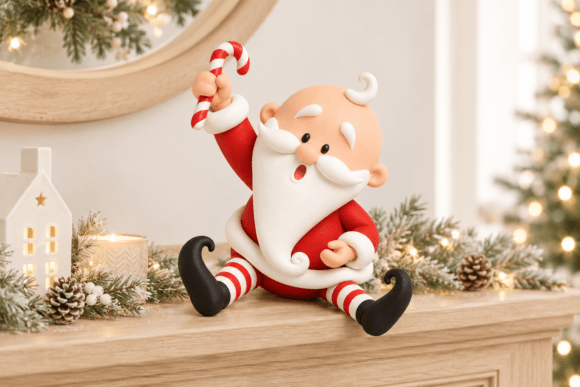 3D Print STL Santa Claus Figurine | Christmas Tabletop Decor - Image 2