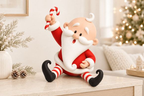 3D Print STL Santa Claus Figurine | Christmas Tabletop Decor - Image 3