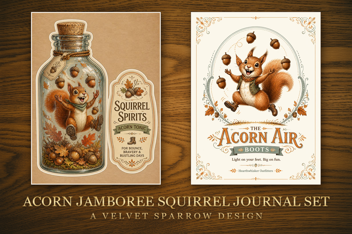 Acorn Jamboree Squirrel Journal Set