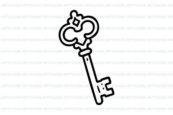 Antique Key SVG