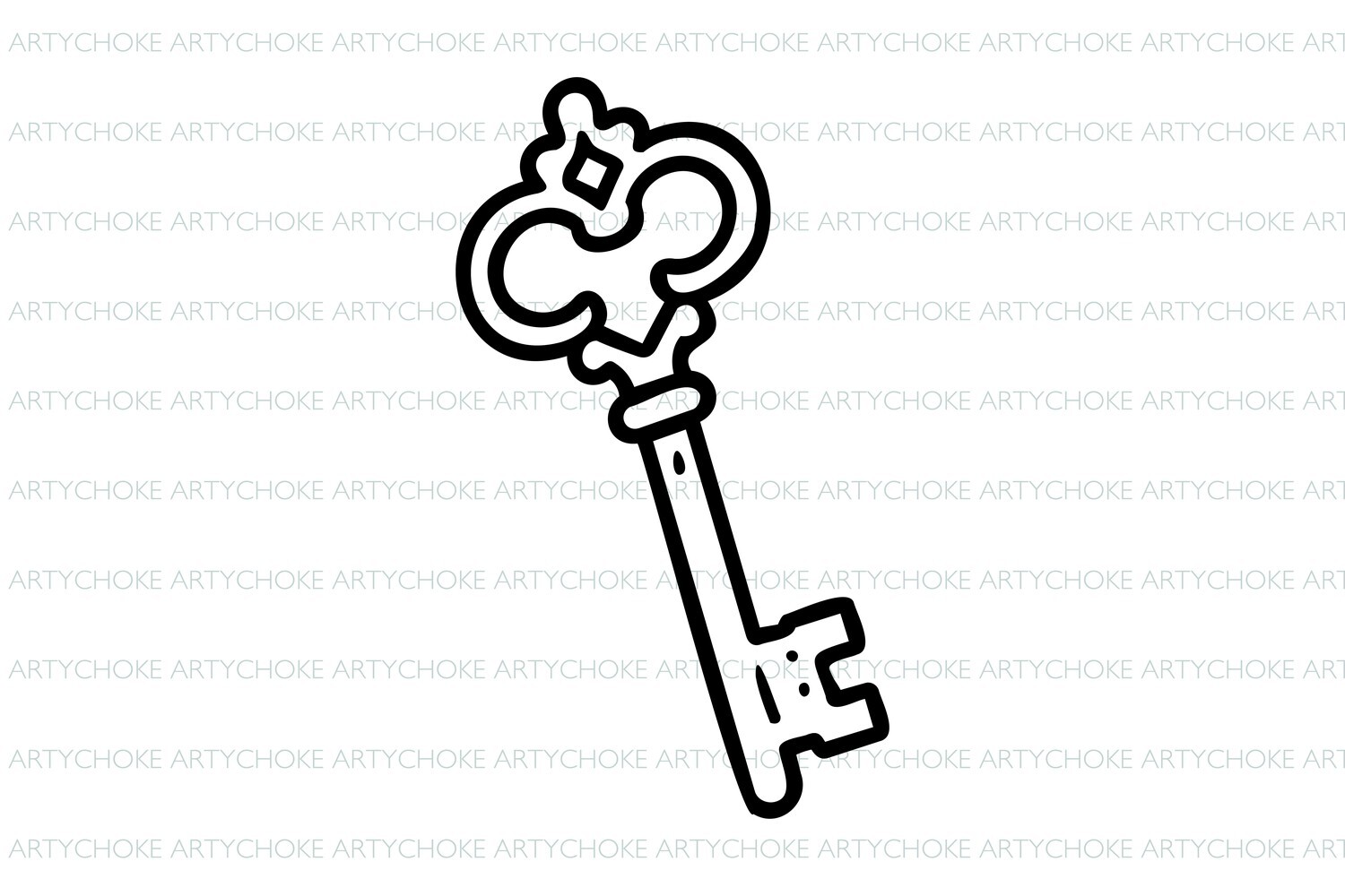 Antique Key SVG
