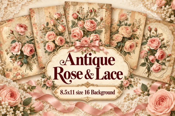Antique Rose & Lace Junk Journal