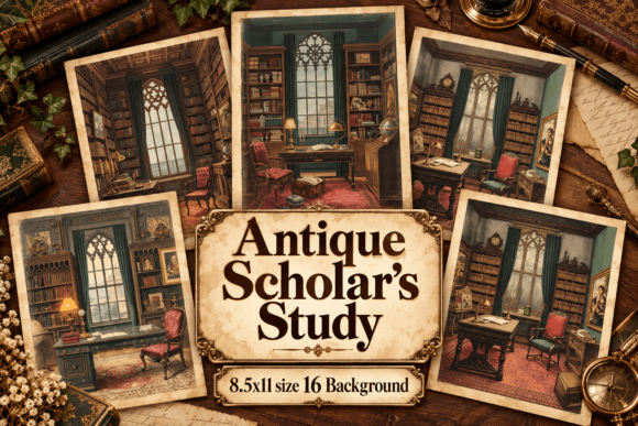 Antique Scholar’s Study Junk Journal