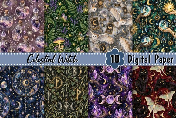 Celestial Witch Background