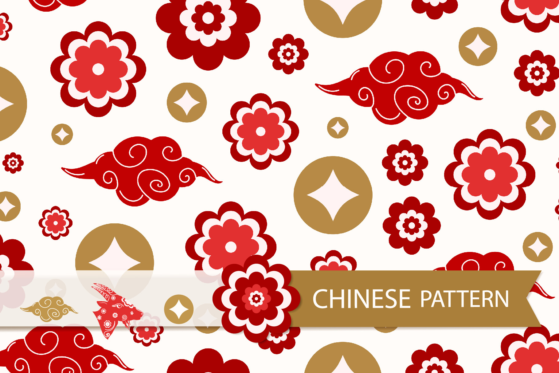 Chinese New Year Seamless Pattern Graphic by Cute Favorite Designs ...