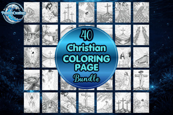 Christian Coloring Pages Bundle