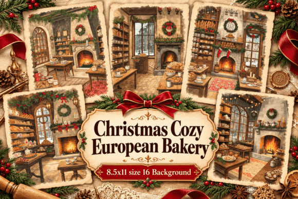Christmas Cozy European Bakery