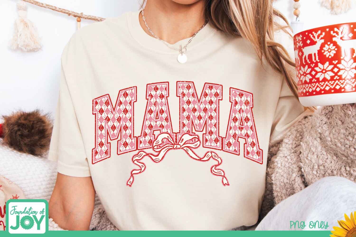 Christmas Mama PNG Bundle, Merry Mama