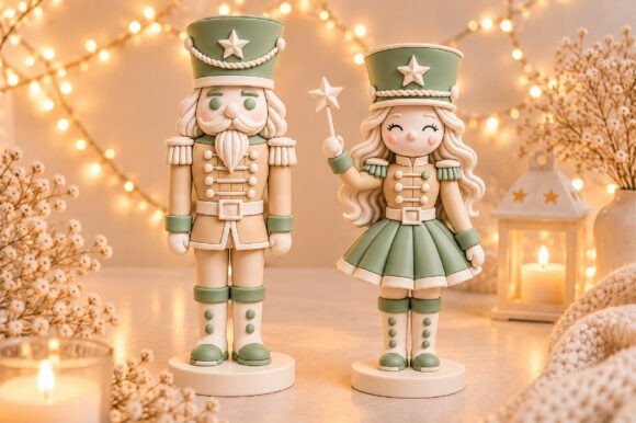Happy New Year Snowman Couple STL – Christmas 3D Print File for Holiday Decor - Image 11