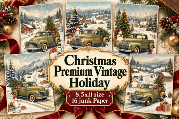 Christmas Premium Vintage Holiday