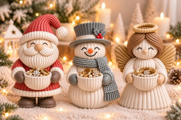 Christmas Keyring STL Bundle 12 Festive 3D Printable Keychain Designs - Image 15