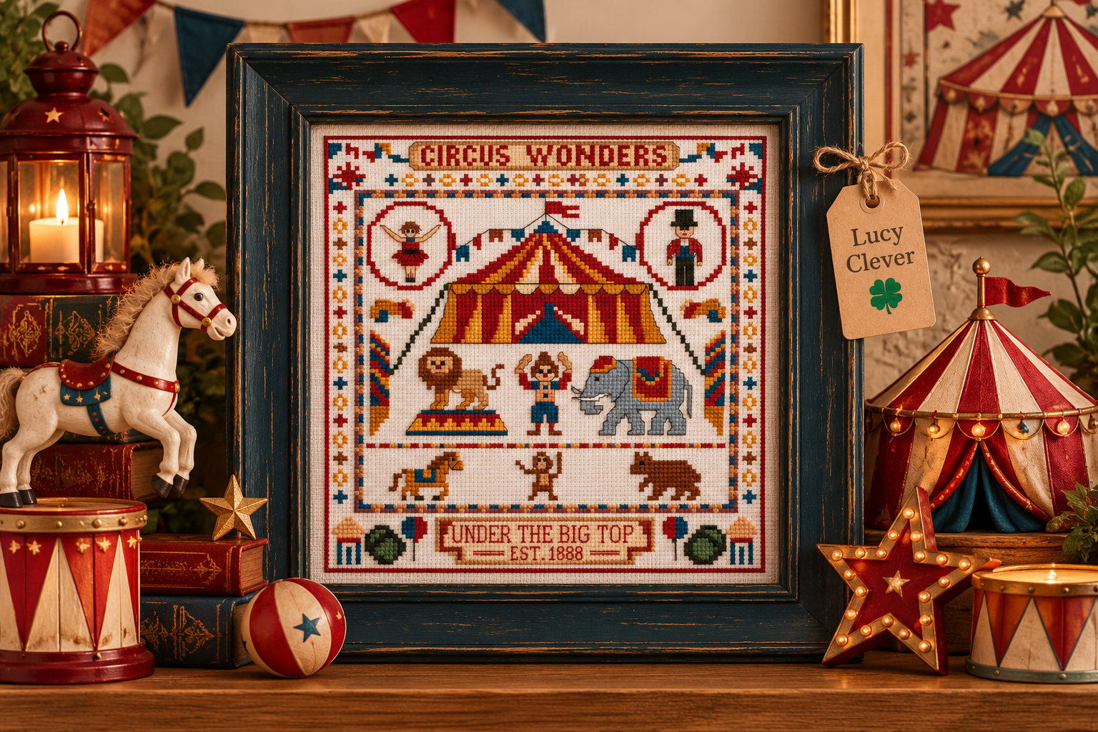 Circus Wonders Cross Stitch Pattern PDF