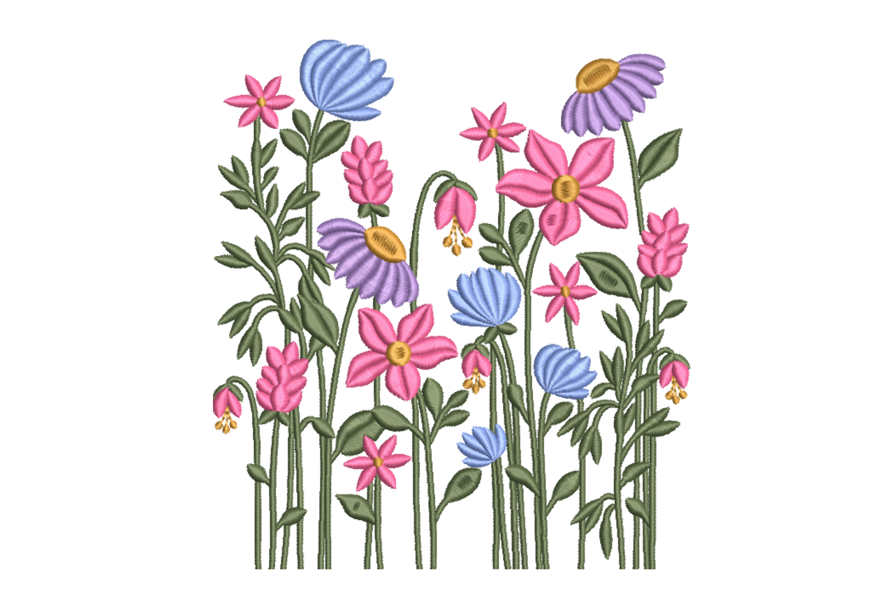 Colorful Wildflower Garden