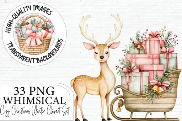 Cozy Christmas Winter Clipart PNG